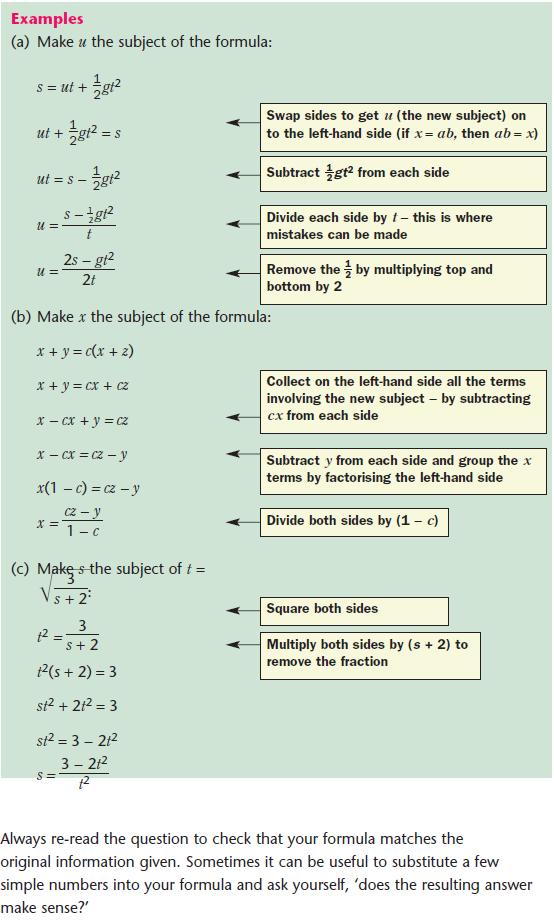 Formulae  gcse-revision, maths, number-and-algebra 